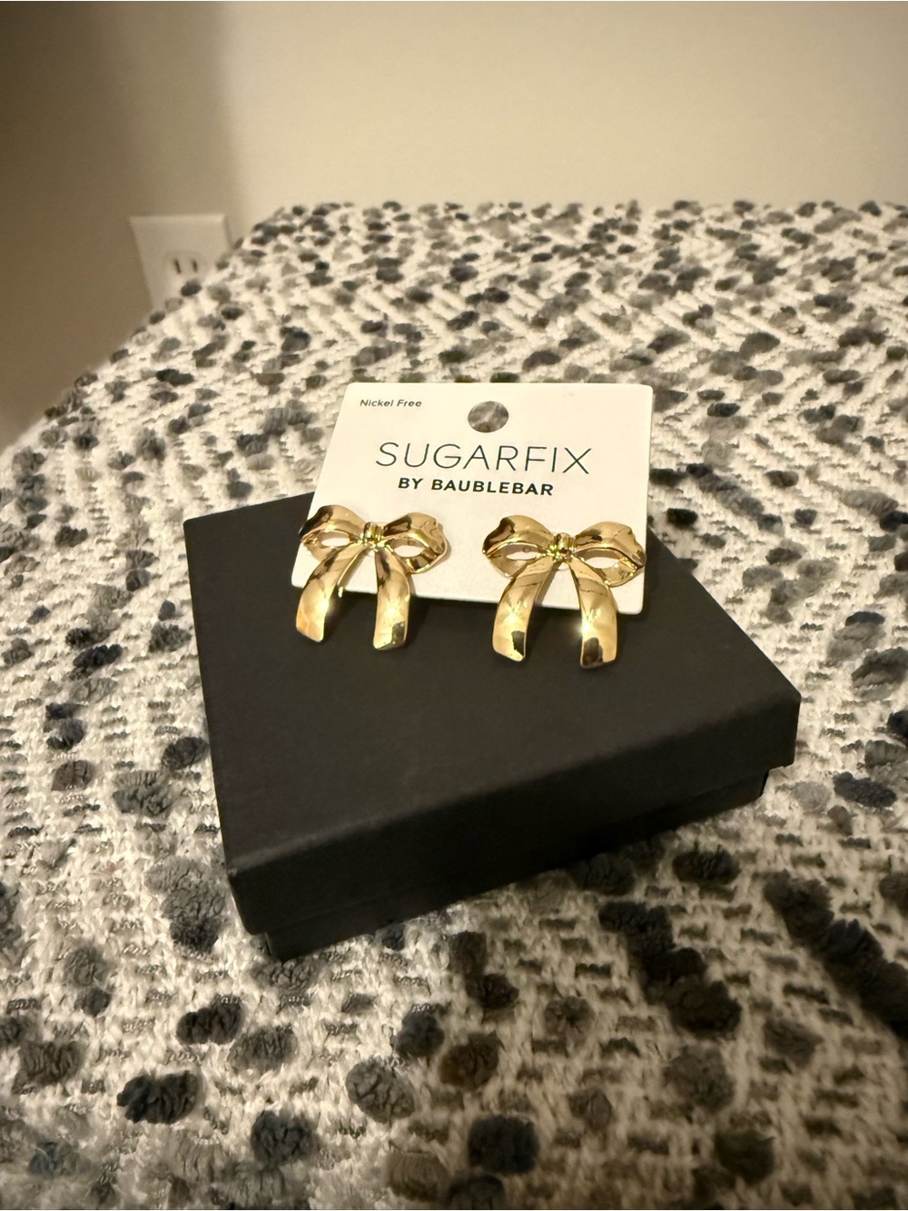 Sugarfix by BaubleBar Gold Bow Stud Earrings